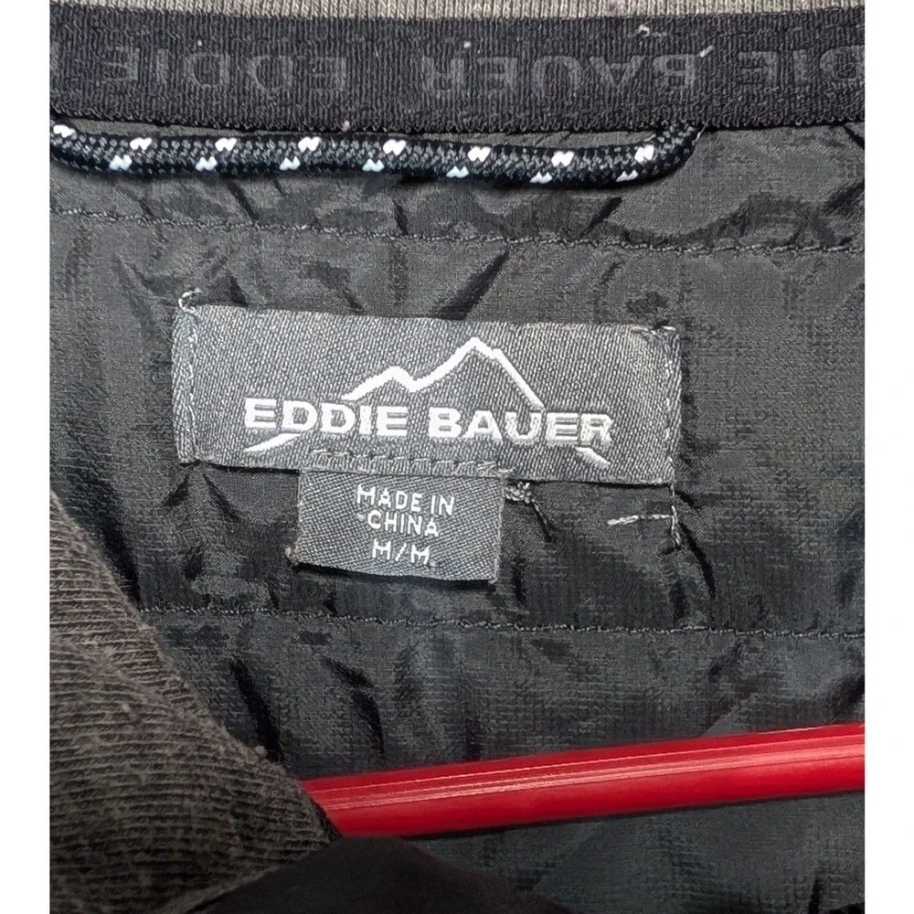 Eddie Bauer Quilted 1/4 Zip Pullover Jacket Sweater - Men's Size Medium (M)